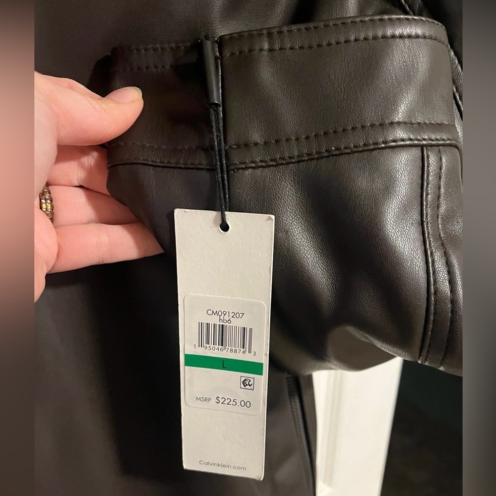 Calvin Klein Brown Lightweight Shirt Jacket - Picture 5 of 8